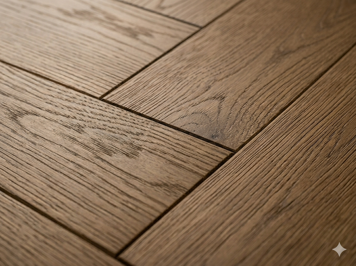 Herringbone Hardwood Detail
