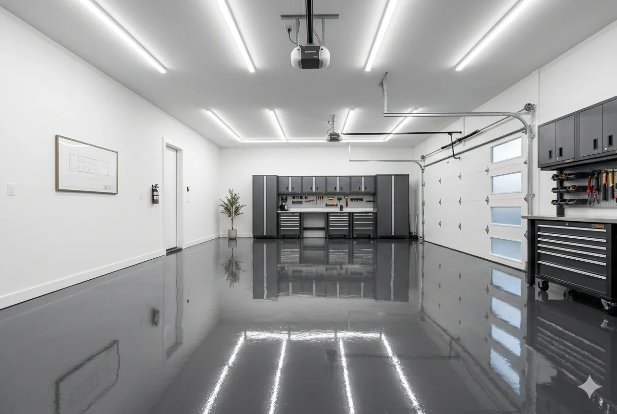 Epoxy garage floor