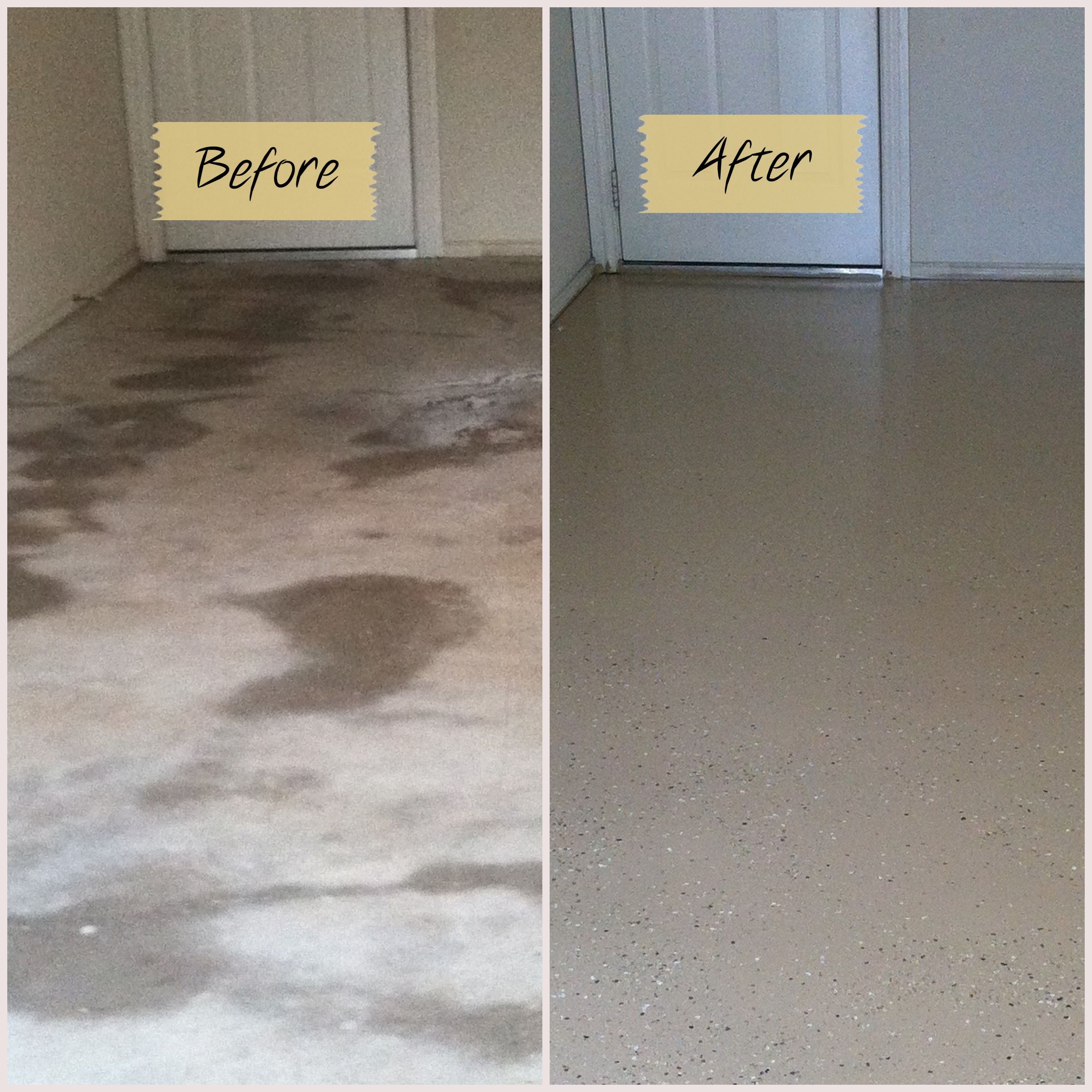 Epoxy before and after