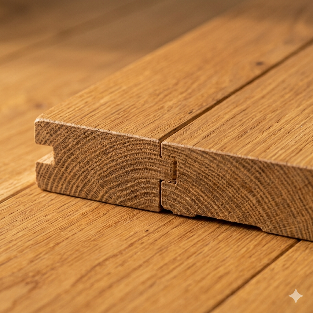 Hardwood plank detail