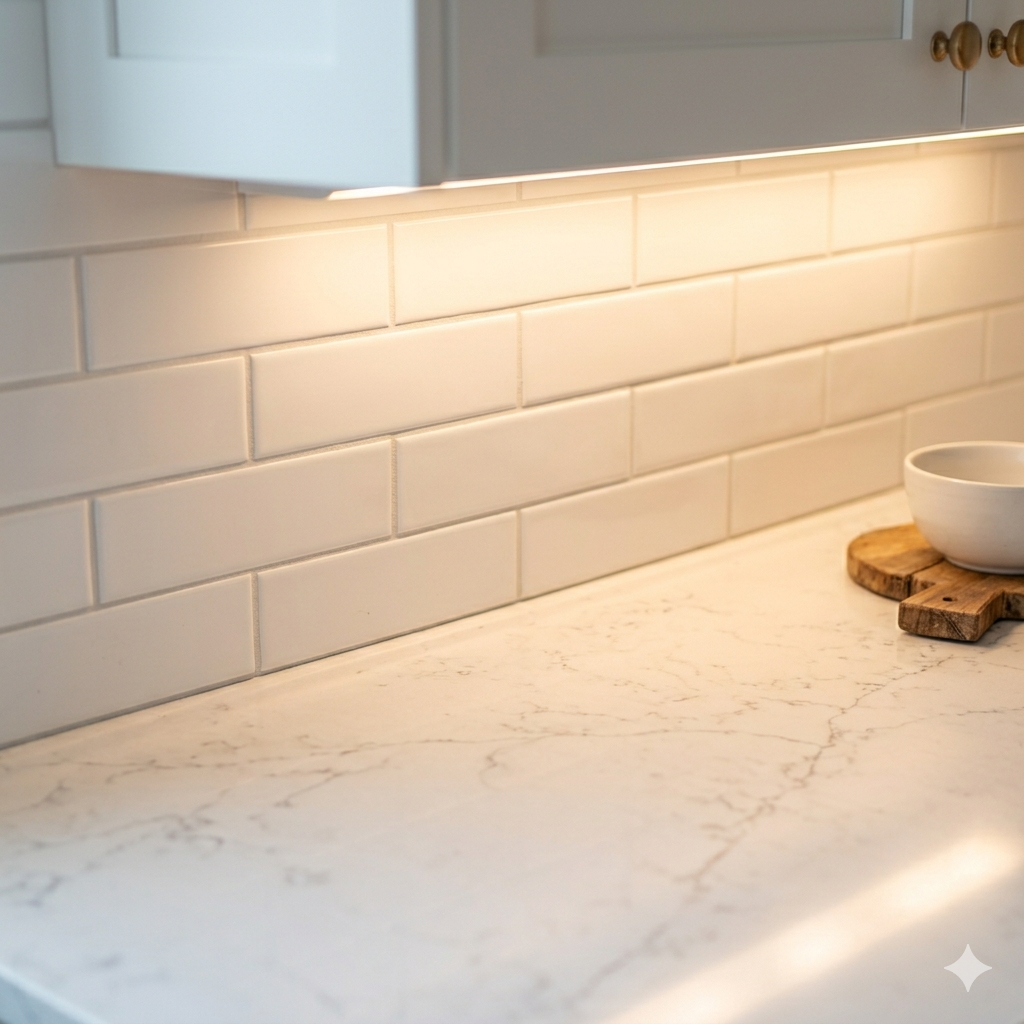 Kitchen countertop detail