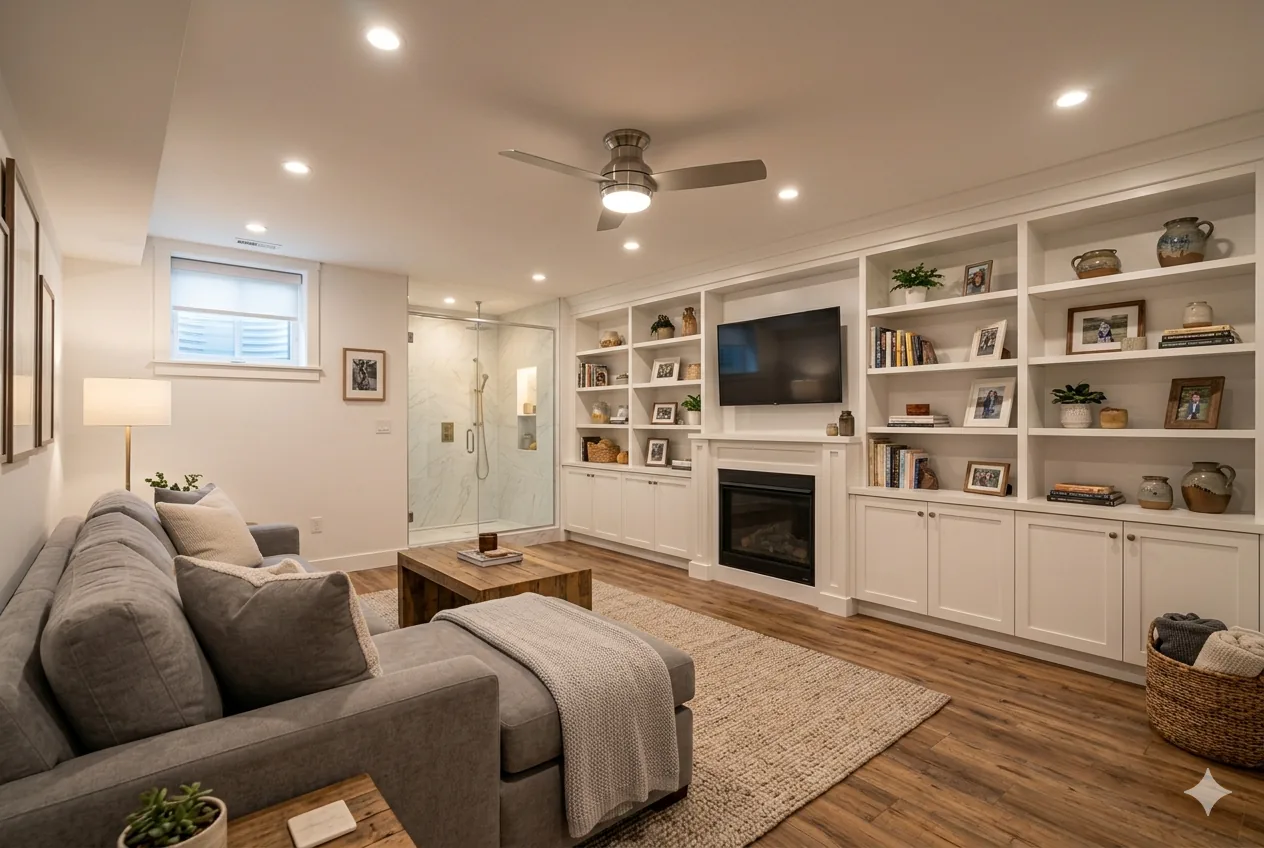 Finished basement