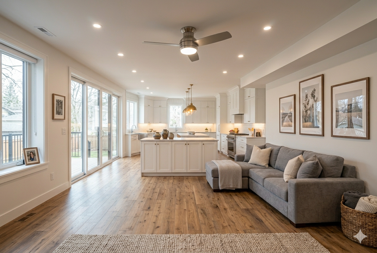 Open concept renovation