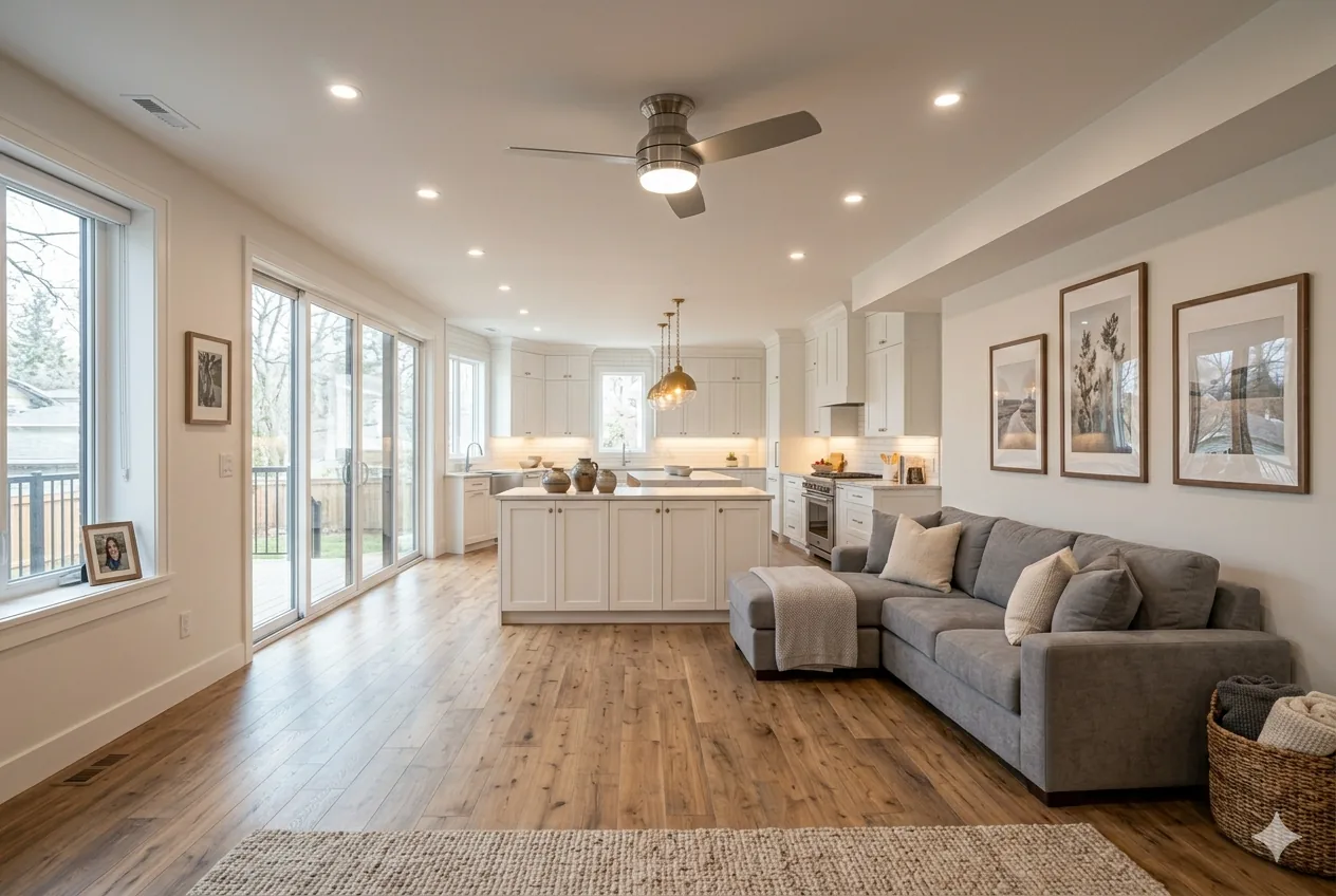 Open concept renovation